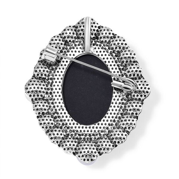 Kamee, Kunststoff Perle Brosche image number 4