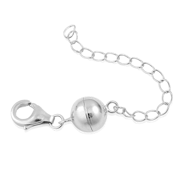 TOUCH und LOCK Magnetschließe mit Extender in rhodiniertem Silber image number 6