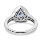 Tansanit und Zirkon Ring 925 Silber platiniert  ca. 1,01 ct image number 5