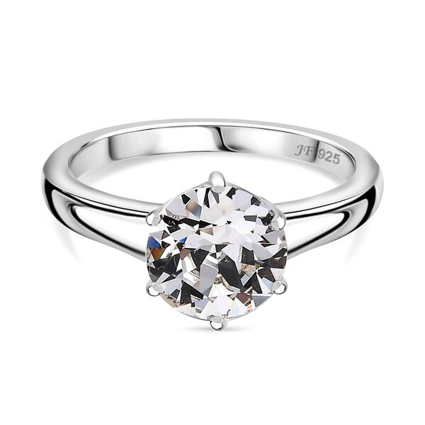 J Francis gefertigt mit SWAROVSKI Weißer Swarovski Kristall Ring, 925 Silber rhodiniert image number 3