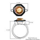 Citrin Ring, 925 Silber platiniert  ca. 2,61 ct image number 8