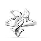 LUSTRO STELLA - Weißer Zirkonia Ring 925 Silber rhodiniert (Größe 18.00)