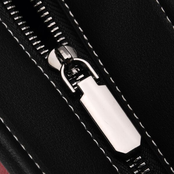 Bestickter Shopper, Blumen-Design, 46x15x28cm, Rot image number 7