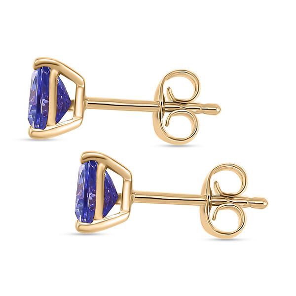 AAA Tansanit Ohrringe in 585 Gold - 1,70 ct. image number 4