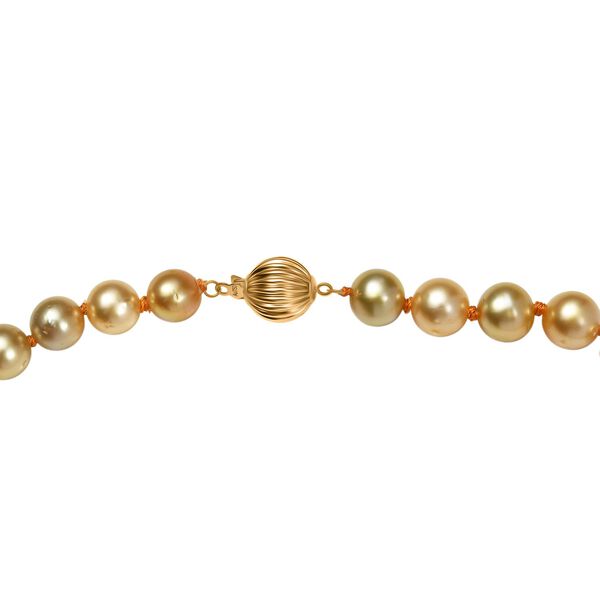 AAAA goldene S&uuml;dseeperle 50cm Halskette in 750 Gold image number 5