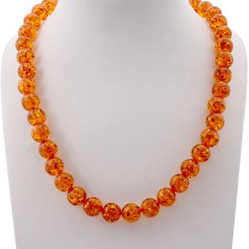 Synthetischer Bernstein Kette 61 cm