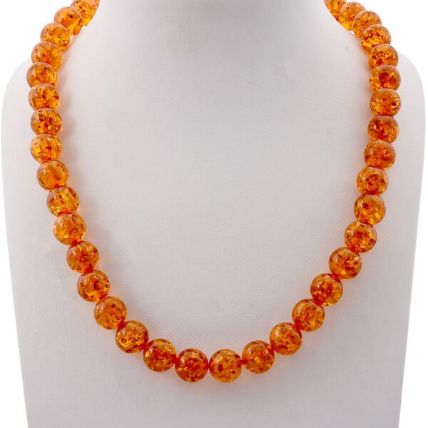 Synthetischer Bernstein Kette 61 cm image number 2