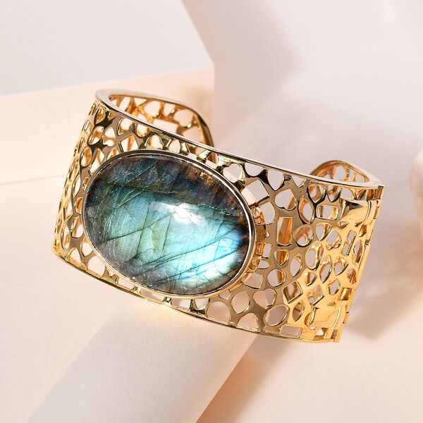 Labradorit Armreif, 19 cm - 72,93 ct. image number 2