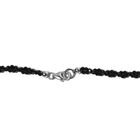 Labradorit und schwarze Spinell-Halskette, 50 cm - 115 ct. image number 4