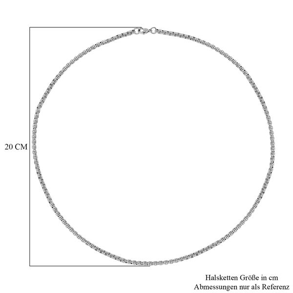 Reiner Edelstahl Halskette ca. 60 cm ca. 16,00g image number 4