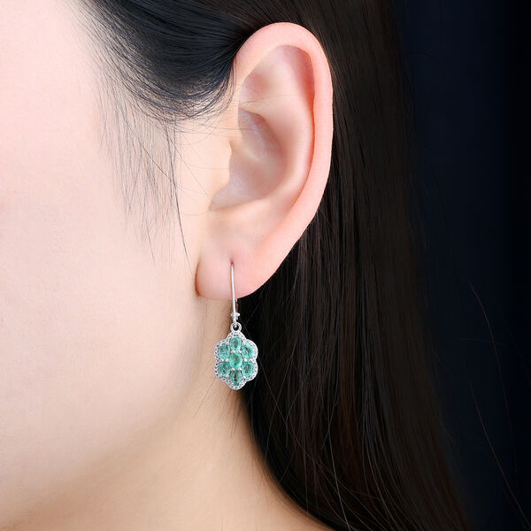 AAA Kagem sambische Smaragd und Zirkon-Ohrringe - 2,55 ct. image number 3