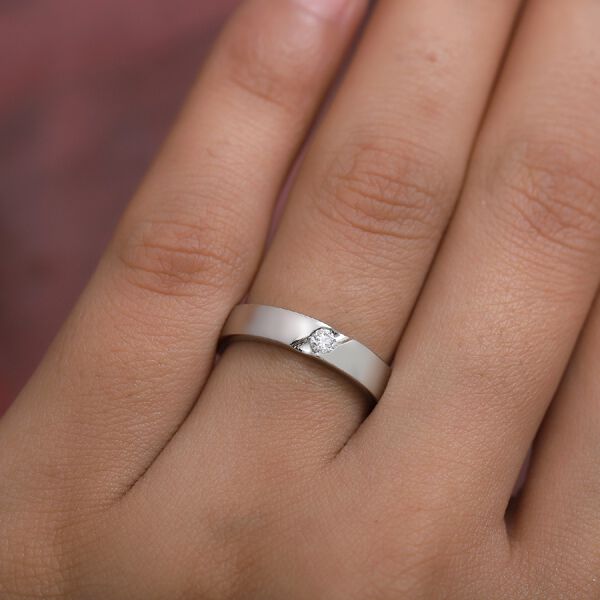 RHAPSODY - Diamant-Ring, zertifiziert VS E-F, 950 Platin  ca. 0,08 ct image number 2