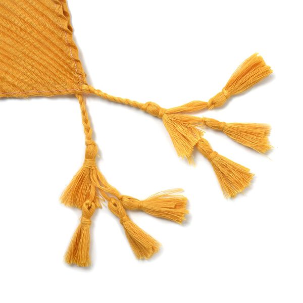 Plissee Schal mit Quasten und Farbverlauf, 180x90cm, grau image number 5