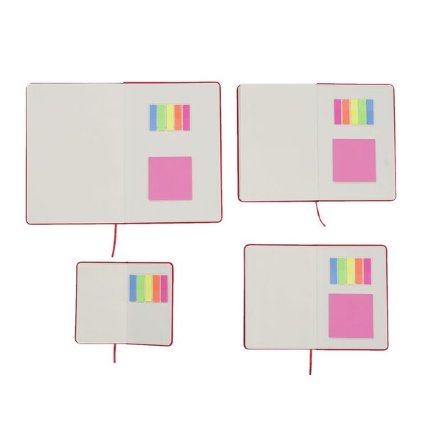 Notizbuch-Set mit Gummibandverschluss Kunstleder und Papier verschiedene Größen image number 5