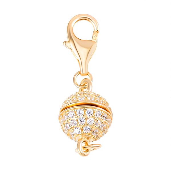 TOUCH und LOCK Zirkonia Magnetverschluss in vergoldetem Silber image number 0