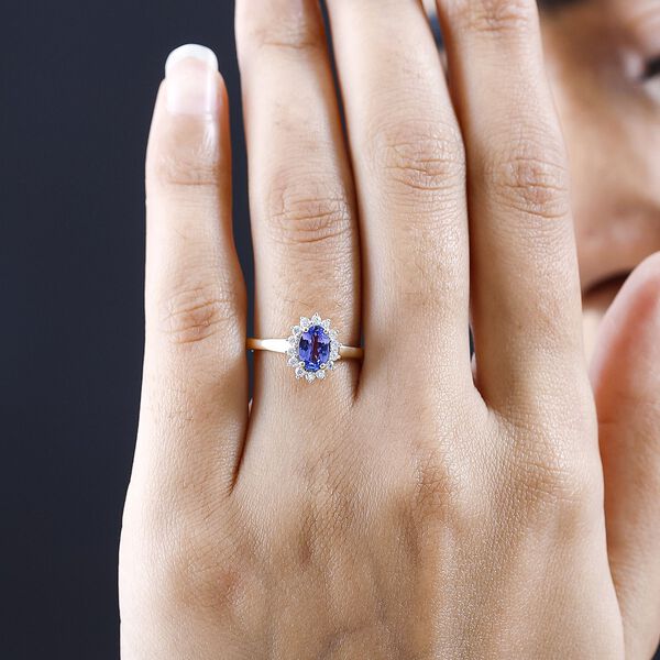 AA Tansanit und Moissanit Ring - 0,95 ct. image number 3