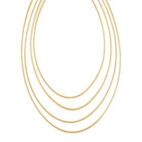 Schlangen-Halskette 50cm, Goldton