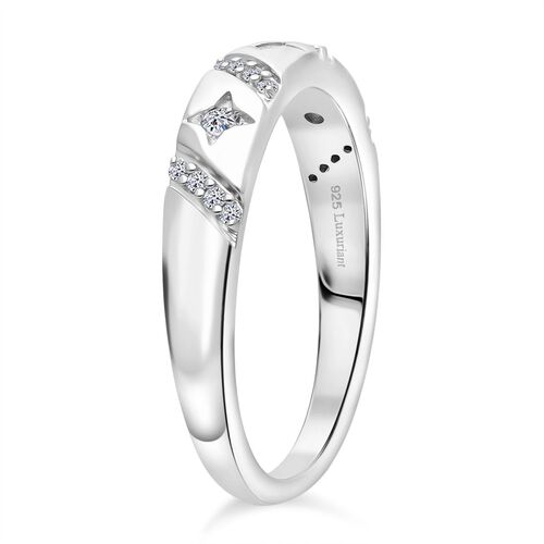 LUXURIANT DIAMOND -Lab Grown Diamant SI-GH Ring 925 Silber rhodiniert (Größe 21.00) ca. 0.17 ct image number 3