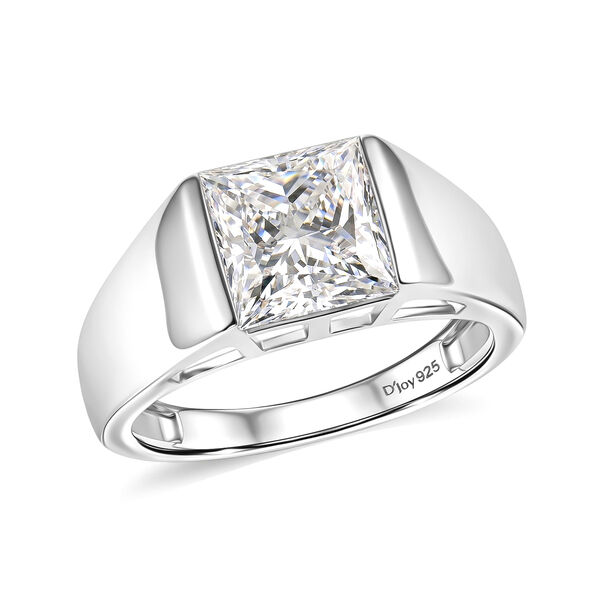 D'Joy Moissanit Ring 925 Silber Rhodiniert (Gr&ouml;&szlig;e 17.00) ca. 2,79 ct image number 3