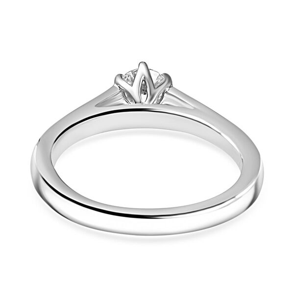 LUXURIANT SGL zertifizierter VS-EF Labor Diamant Ring, 925 Silber rhodiniert - 0,50 ct. image number 6