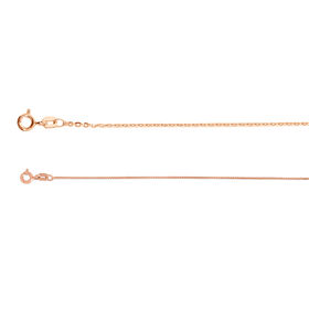 2er-Set, Italienische Venezianer und Belcherkette in rosévergoldetem Silber, 50 cm