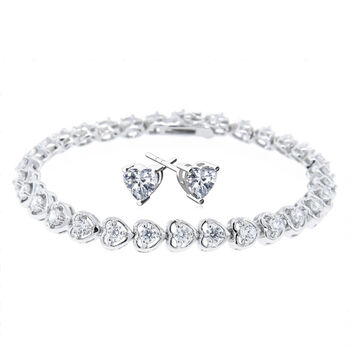 2er-Set Zirkonia Schmuckset