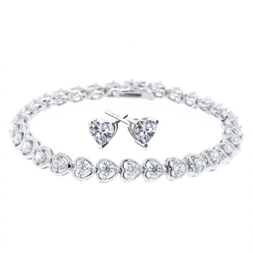 2er-Set Zirkonia Schmuckset image number 0