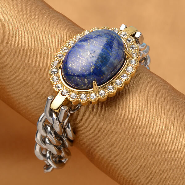 Lapislazuli und Kristall 19 cm Armband- 41,20 ct. image number 2