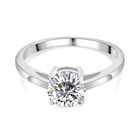 Lustro Stella - weißer Zirkonia Ring, 925 Silber platiniert, ca. 2.15 ct image number 0