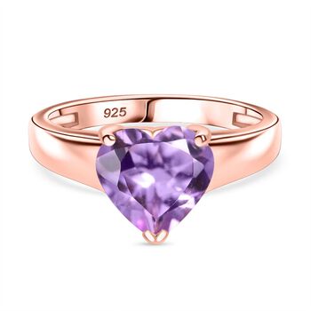 AA Rose De France Amethyst Ring 925 Silber 750 ros&eacute;vergoldet (Gr&ouml;&szlig;e 17.00) ca. 2,27 ct