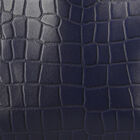 Assots London: Schultertasche aus echtem Leder mit Kroko-Prägung, Größe 40x27x10,5 cm, Dunkelblau image number 4