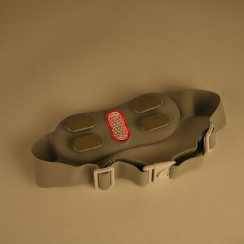 EMS Bauch und Taillen Massagegurt mit W&auml;rme, 4 Modi, 15 Intensit&auml;ten und 3 Heizstufen, 23x10x5cm, Wei&szlig;