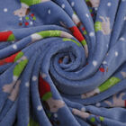 Supersoft Mikrolanell bedruckte Decke, Rentier-Muster, Größe 150x200 cm, Hellblau image number 3