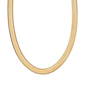 Halskette , Reiner Edelstahl, ca. 50 cm, ca. 26,50g, goldfarben