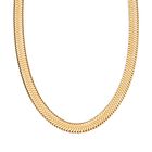 Halskette , Reiner Edelstahl, ca. 50 cm, ca. 26,50g, goldfarben
