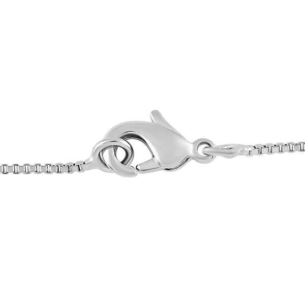 Regenbogen Mondstein Halskette, ca. 45 cm, 925 Silber platiniert ca. 10.33 ct image number 5