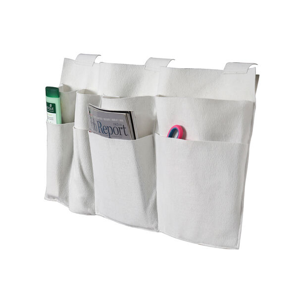 HOMESMART - Nachttisch Organizer mit 4 F&auml;chern, Elfenbeinfarben image number 4