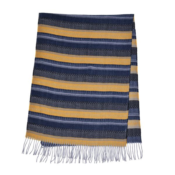 Gewebter Schal, Gr&ouml;&szlig;e 70x184 cm, Gelb und Schwarz