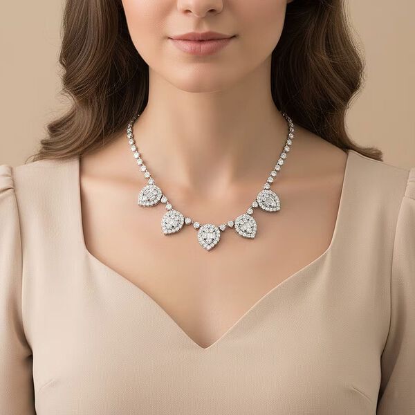 LUXURIANT SI1 Labor Diamant 45cm Halskette - 6,75 ct. image number 1