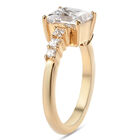 LUSTRO STELLA - feinster Zirkonia-Ring, 925 Silber vergoldet image number 4