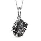 D'Joy Meteorit Schmuckset ca. 50 cm 925 Silber rhodiniert ca. 30,00 ct.