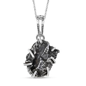 D'Joy Meteorit Schmuckset ca. 50 cm 925 Silber rhodiniert ca. 30,00 ct.