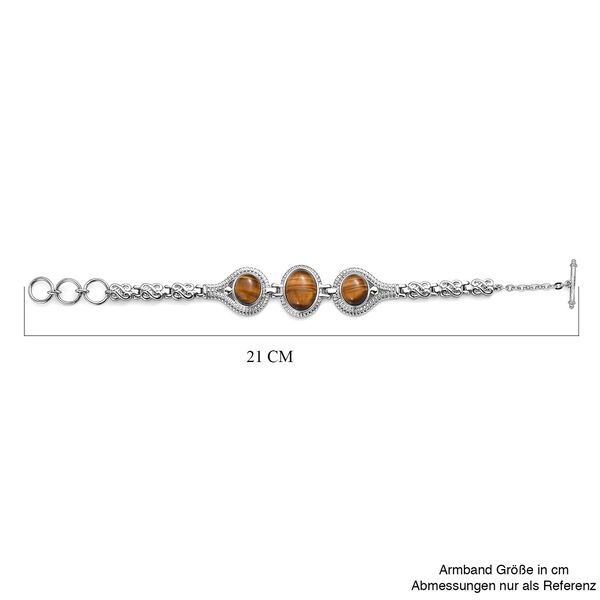 Tigerauge 18cm Armband - 25 ct. image number 4