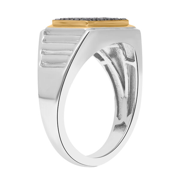 Schwarzer Diamant-Herrenring - 0,15 ct. image number 6