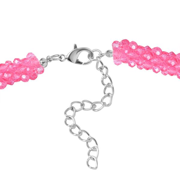 Mehrfarbiger Kristall Halskette ca. 50 cm image number 4