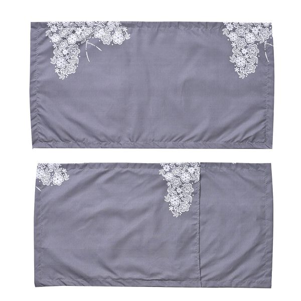 Bettw&auml;sche-Set 6tlg. &ndash; Floraler Schmetterling, grau image number 6