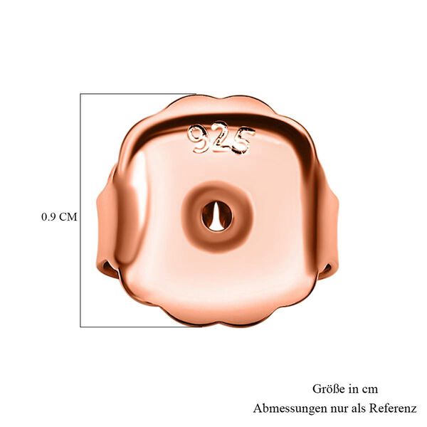 Ohrring-Verschluss, 925 Silber ros&eacute;vergoldet image number 3