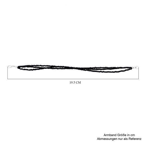 Schwarzes Spinell-Armband, 19 cm - 35 ct. image number 4