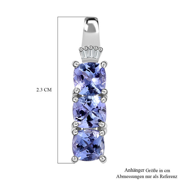 Tansanit und Diamant Anh&auml;nger - 1,76 ct. image number 6