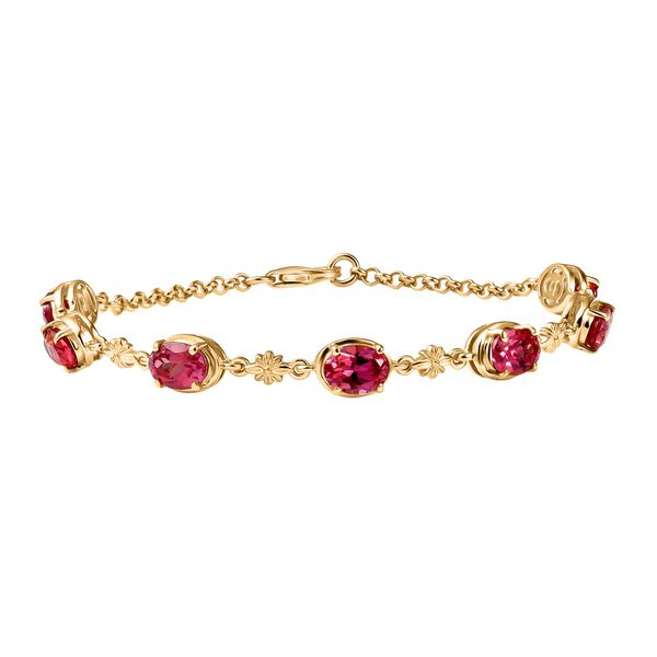 D'Joy Labor Padparadscha Saphir 19cm Armband - 8,38 ct.